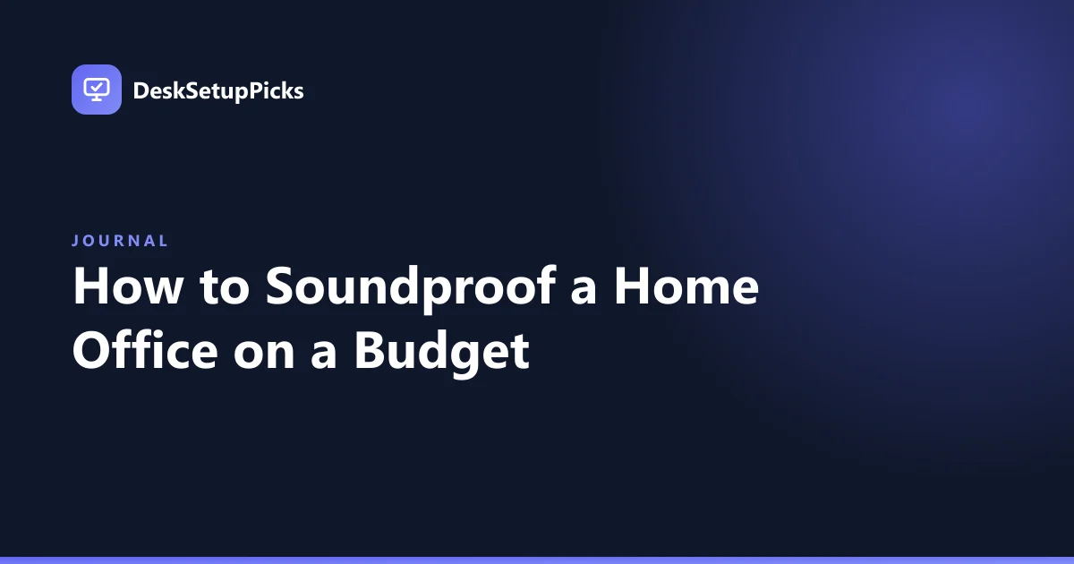 How to Soundproof a Home Office on a Budget
